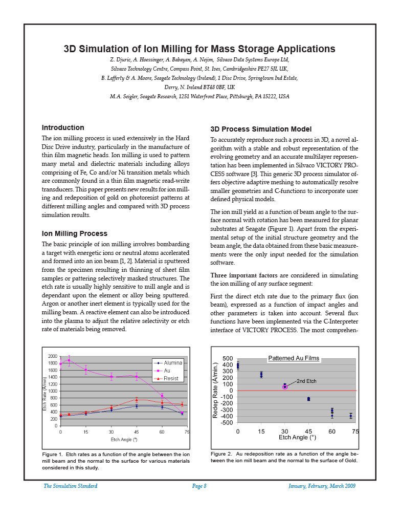 Read more about the article 3D Simulation of Ion Milling for Mass Storage Applications