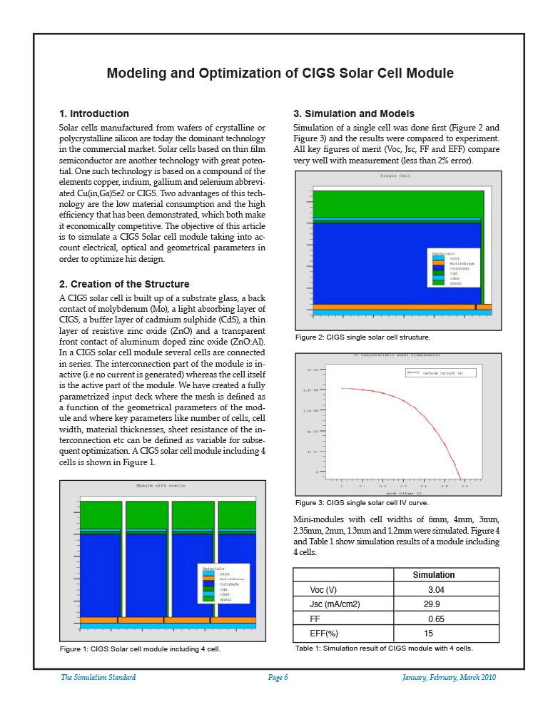 Read more about the article Modeling and Optimization of CIGS Solar Cell Module