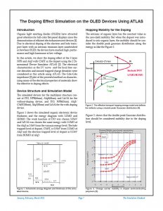 Read more about the article The Doping Effect Simulation on the OLED Devices Using ATLAS