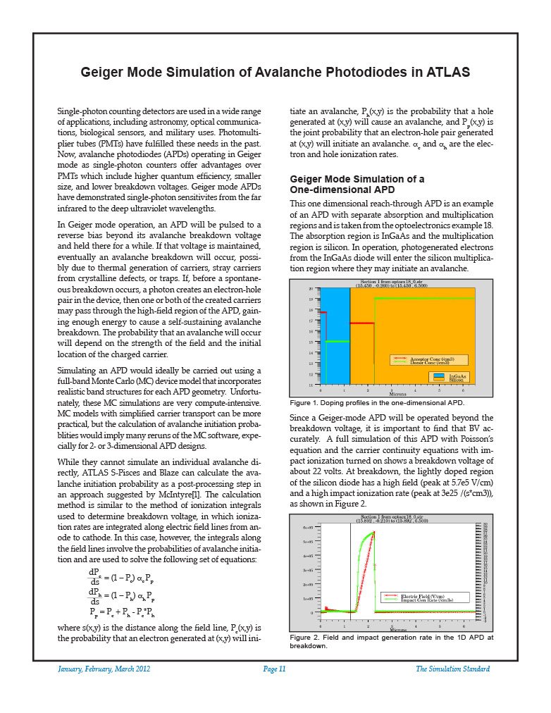 Read more about the article Geiger Mode Simulation of Avalanche Photodiodes in ATLAS