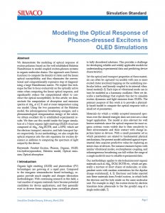 Read more about the article Modeling the Optical Response of Phonon-dressed Excitons in OLED Simulations