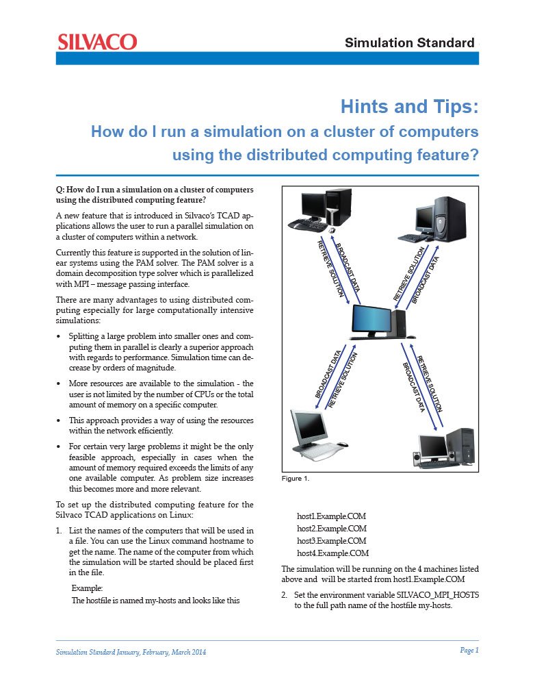 Read more about the article Hints, Tips, and Solutions – Simulation on a Cluster of Computers Using the Distributed Computing Feature