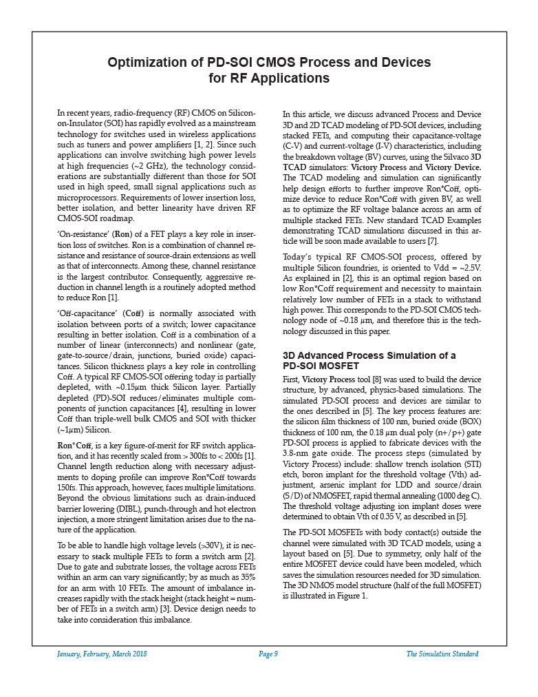 You are currently viewing Optimization of PD-SOI CMOS Process and Devices for RF Applications