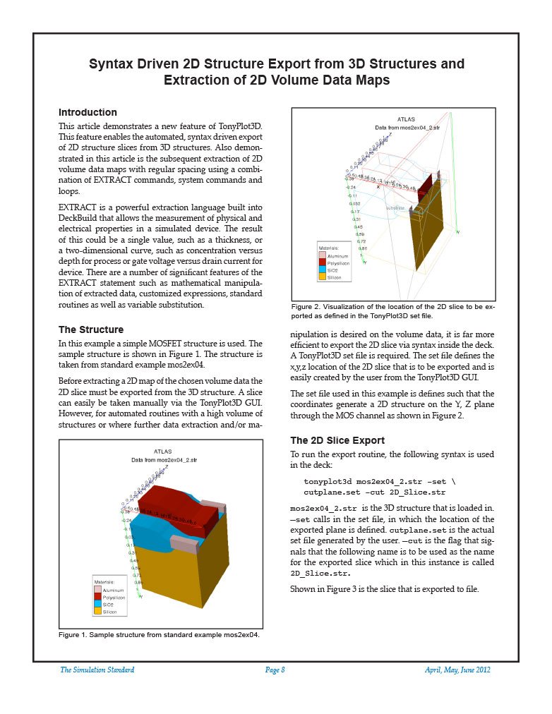 Read more about the article Syntax Driven 2D Structure Export from 3D Structures and Extraction of 2D Volume Data Maps