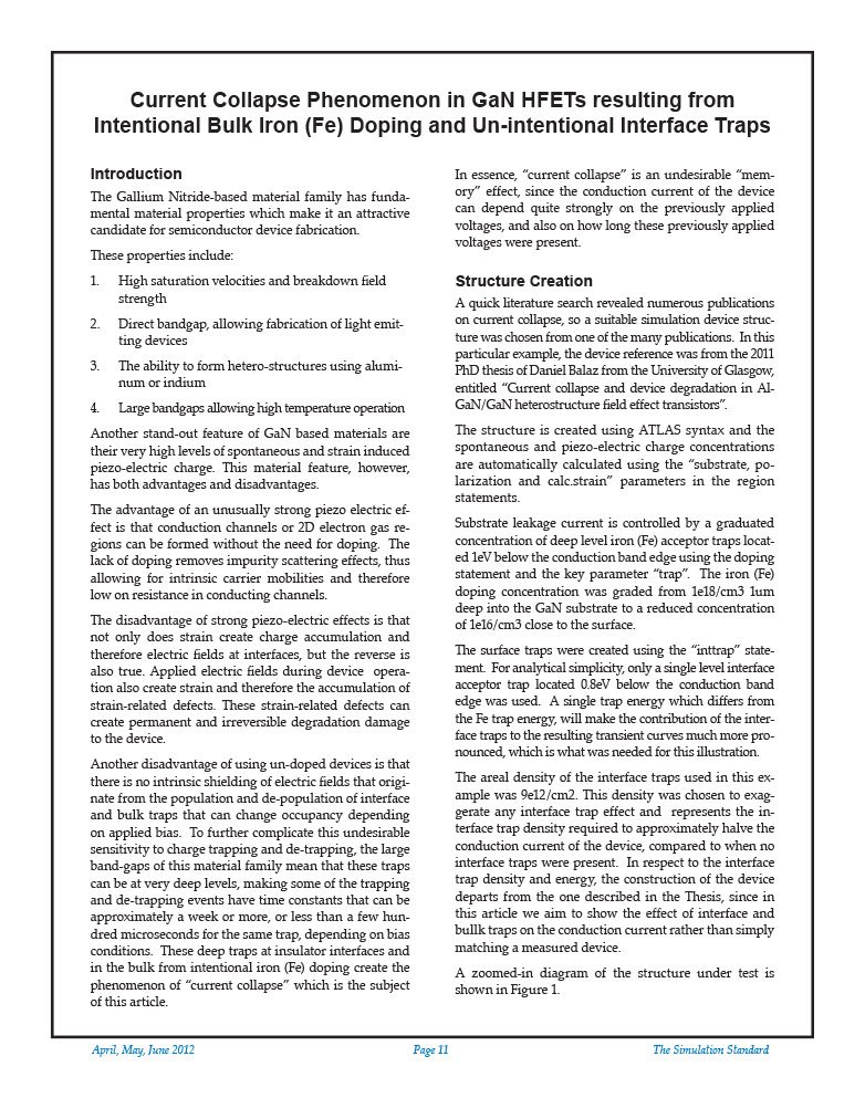 Read more about the article Current Collapse Phenomenon in GaN HFETs resulting from Intentional Bulk Iron (Fe) Doping and Un-intentional Interface Traps