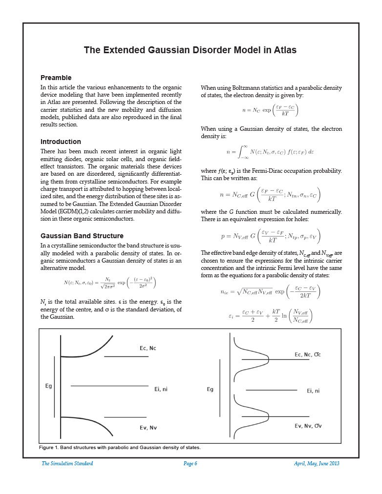 Read more about the article The Extended Gaussian Disorder Model in Atlas