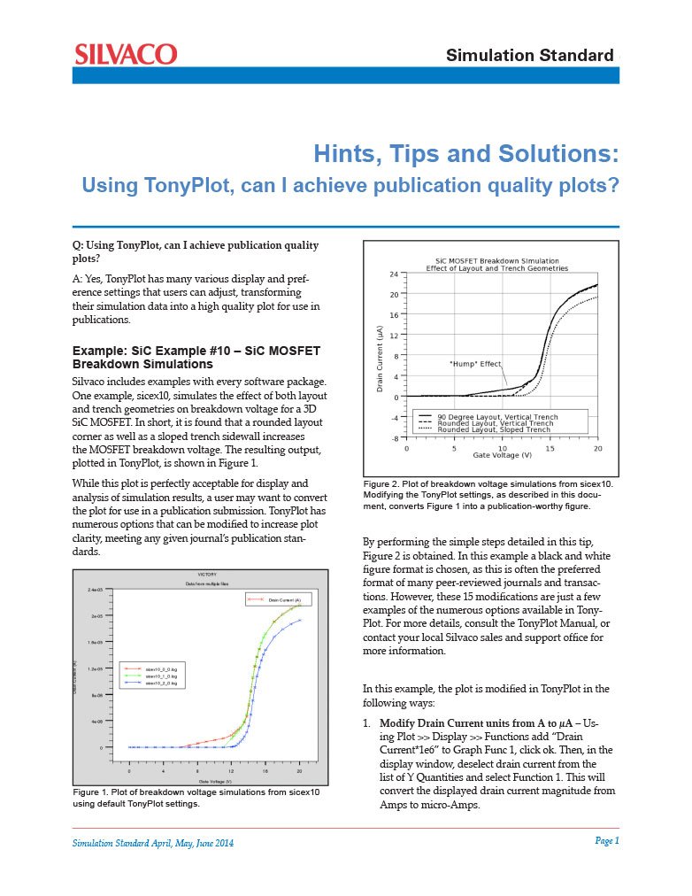 Read more about the article Hints, Tips, and Solutions – Achieve Publication Quality Plots Using TonyPlot