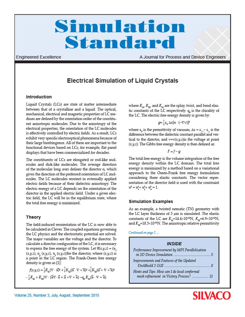 Read more about the article Electrical Simulation of Liquid Crystals