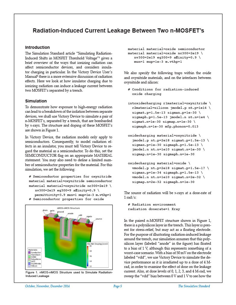 You are currently viewing Radiation-Induced Current Leakage Between Two n-MOSFET’s