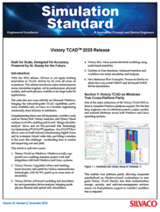 投稿についてもっと詳しく Victory TCAD 2025 Release