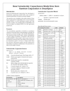 Read more about the article New Ferroelectric Capacitance Model frmc from Ramtron Corporation in SmartSpice
