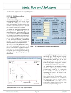 Read more about the article BSIM4 RF CMOS Modeling with UTMOST III