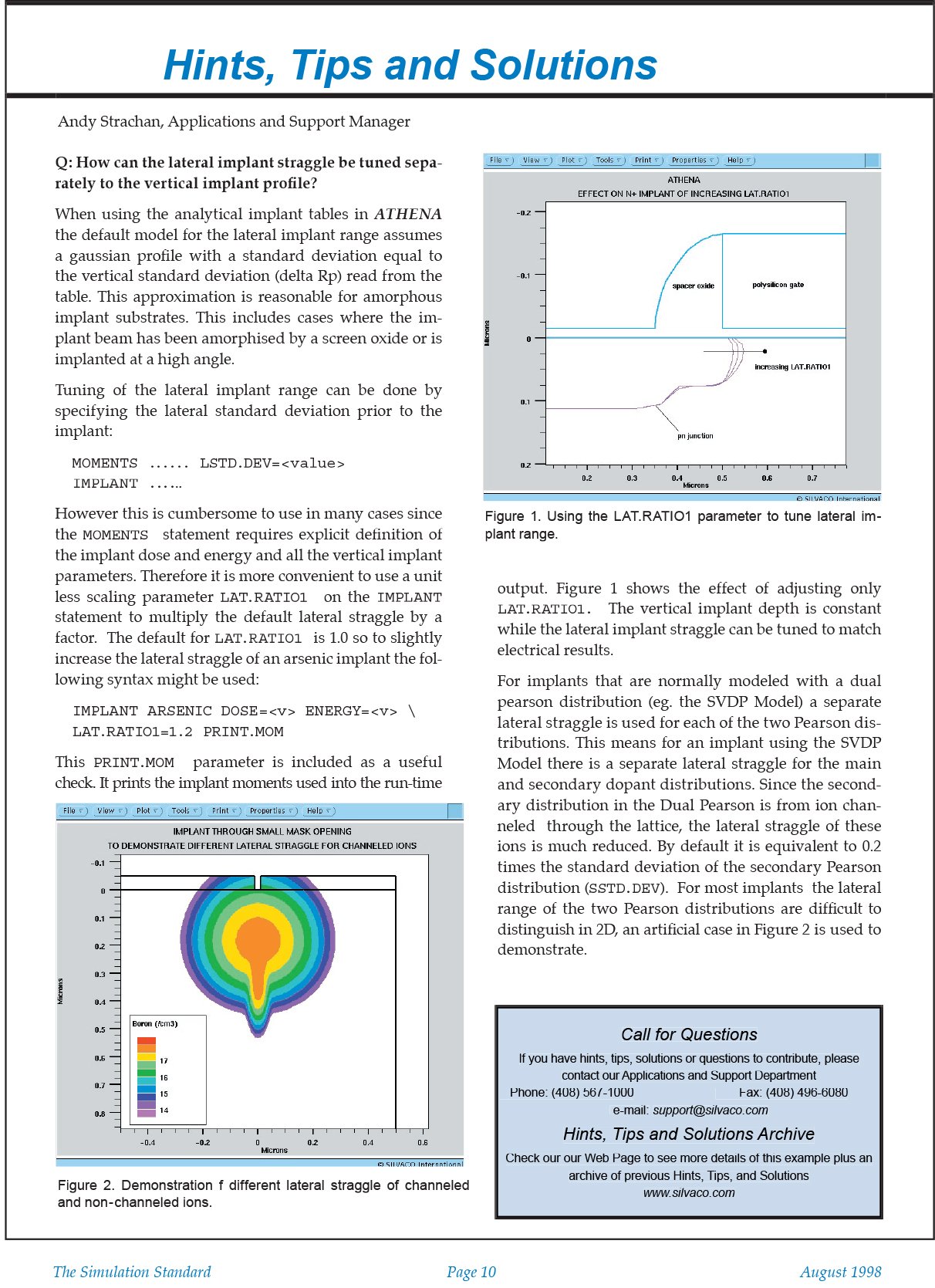 You are currently viewing HINTS & TIPS – August 1998