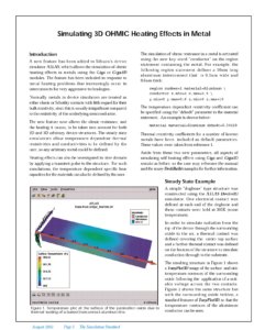 Read more about the article Simulating 3D Ohmic Heating Effects in Metal