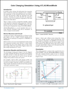投稿についてもっと詳しく Gate Charging Simulation Using Atlas/MixedMode
