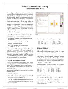 Read more about the article Actual Examples of Creating Parameterized Cells