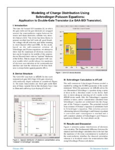 Read more about the article Modeling of Charge Distribution Using Schrodinger-Poisson Equations: Application to Double-Gate GAA-SOI Transistor