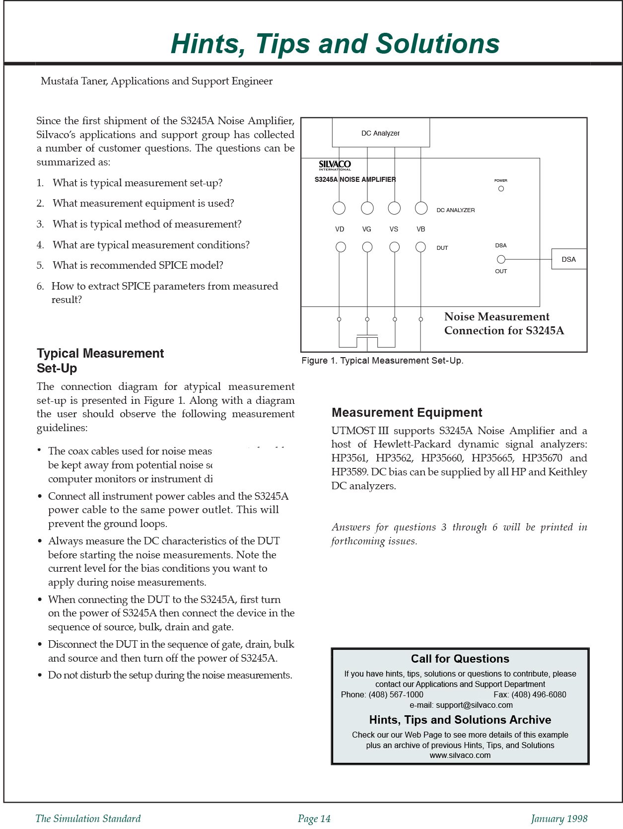 You are currently viewing Hints, Tips, and Solutions – January 1998