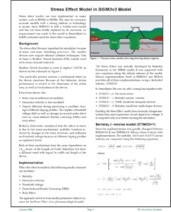 Read more about the article Stress Effect Model in BSIM3v3 Model