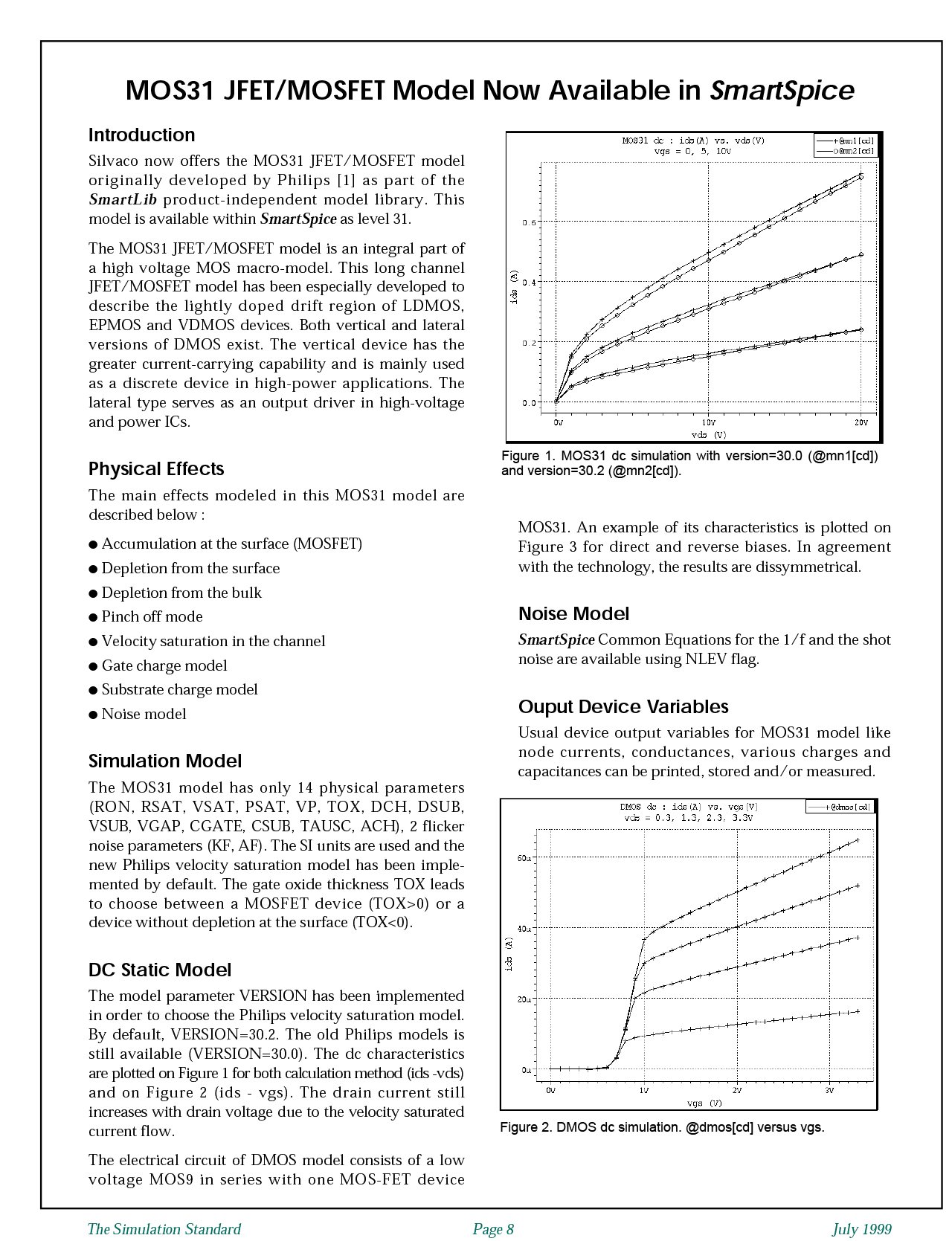 You are currently viewing MOS31 JFET/MOSFET Model Now Available in SmartSpice
