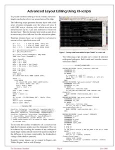 投稿についてもっと詳しく Advanced Layout Editing Using XI-scripts