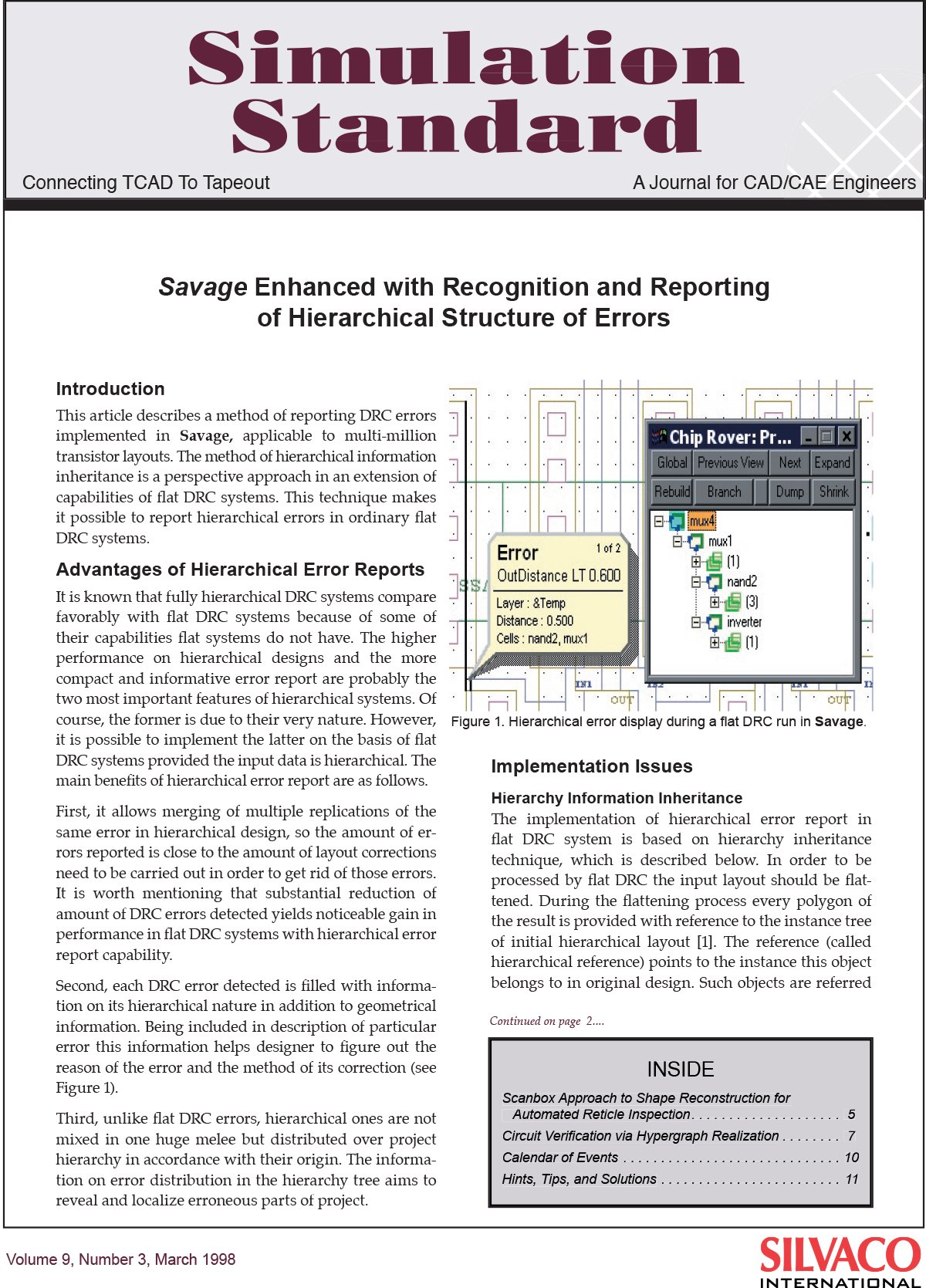 あなたが現在見ているのは Savage Enhanced with Recognition and Reporting of Hierarchical Structure of Errors