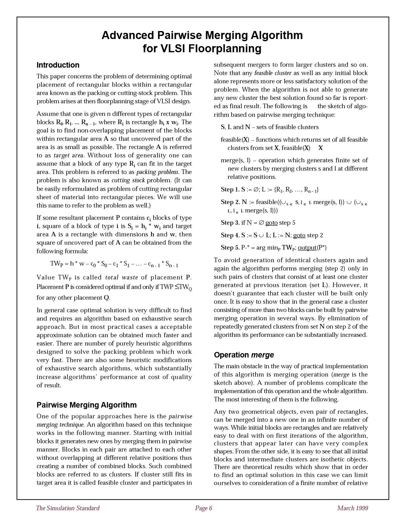 You are currently viewing Advanced Pairwise Merging Algorithm for VLSI Floorplanning