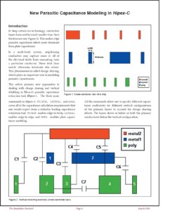 Read more about the article New Parasitic Capacitance Modeling in Hipex-C