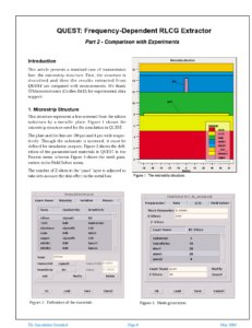Read more about the article QUEST: Frequency-Dependent RLCG Extractor Part 2 – Comparison with Experiments