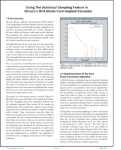 Read more about the article Using The Statistical Sampling Feature in the BCA Monte Carlo Implant Simulator