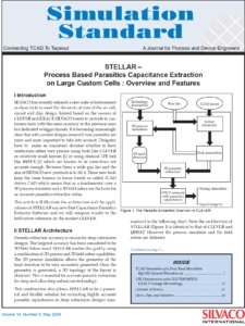 Read more about the article STELLAR – Process Based Parasitics Capacitance Extraction on Large Custom Cells