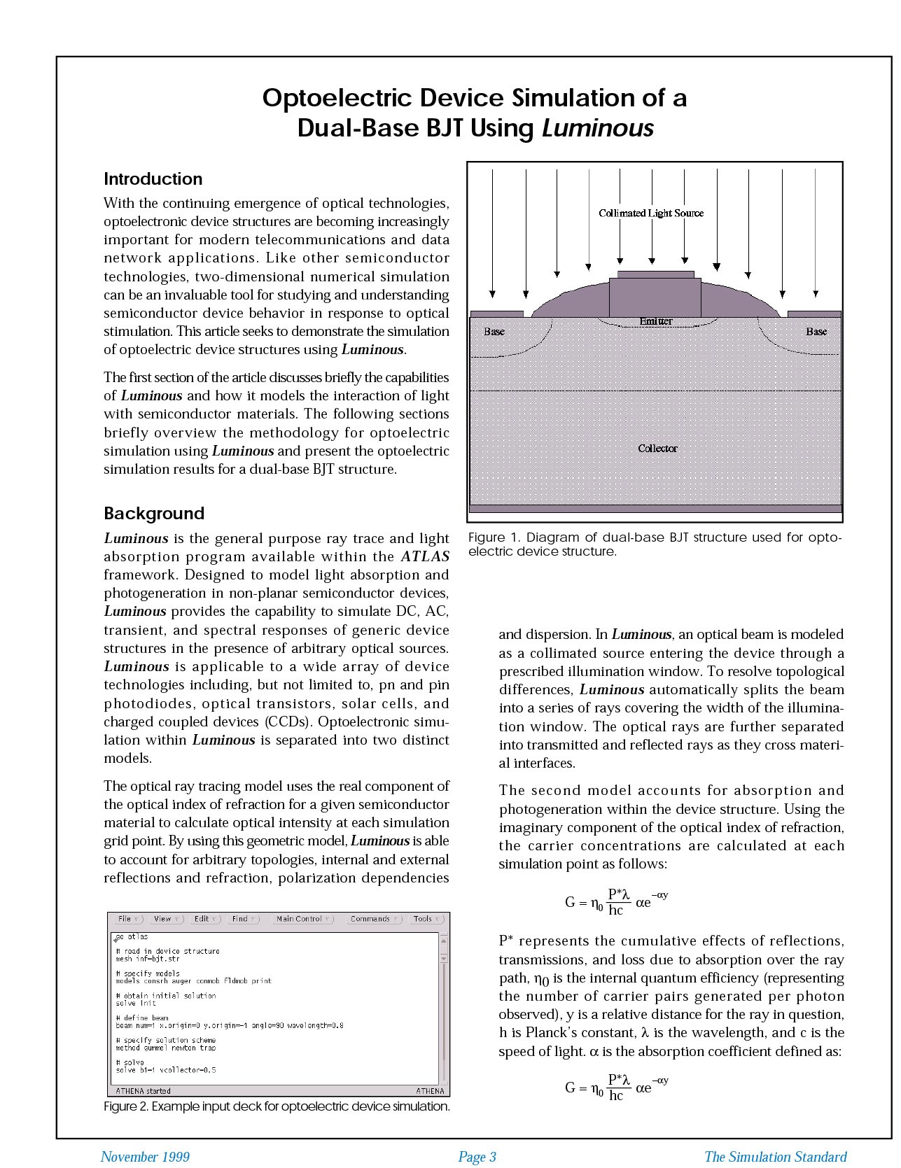 You are currently viewing Optoelectric Device Simulation of a Dual-Base BJT Using Luminous