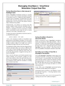 Read more about the article Managing SmartSpice / SmartView Simulation Output Raw Files