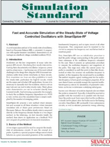 Read more about the article Fast and Accurate Simulation of the Steady-State of Voltage Controlled Oscillators with SmartSpice-RF