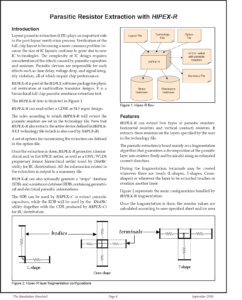 投稿についてもっと詳しく Parasitic Resistor Extraction with HIPEX-R